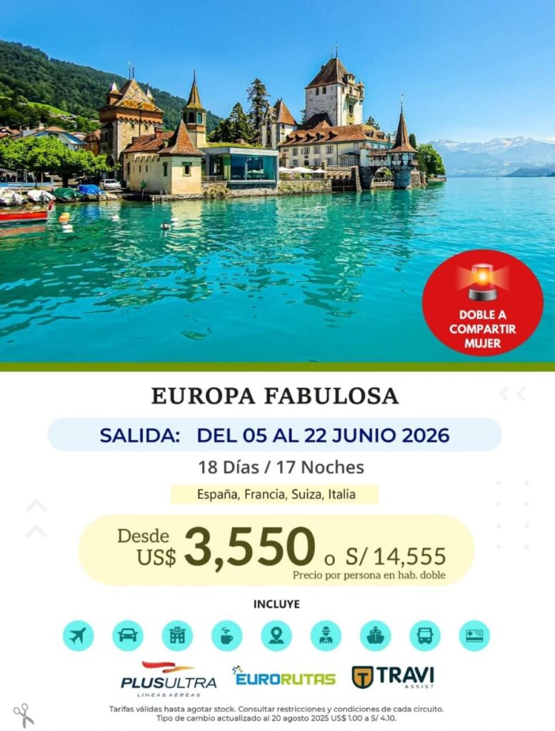 VIAJA ESTE 2026 POR EUROPA