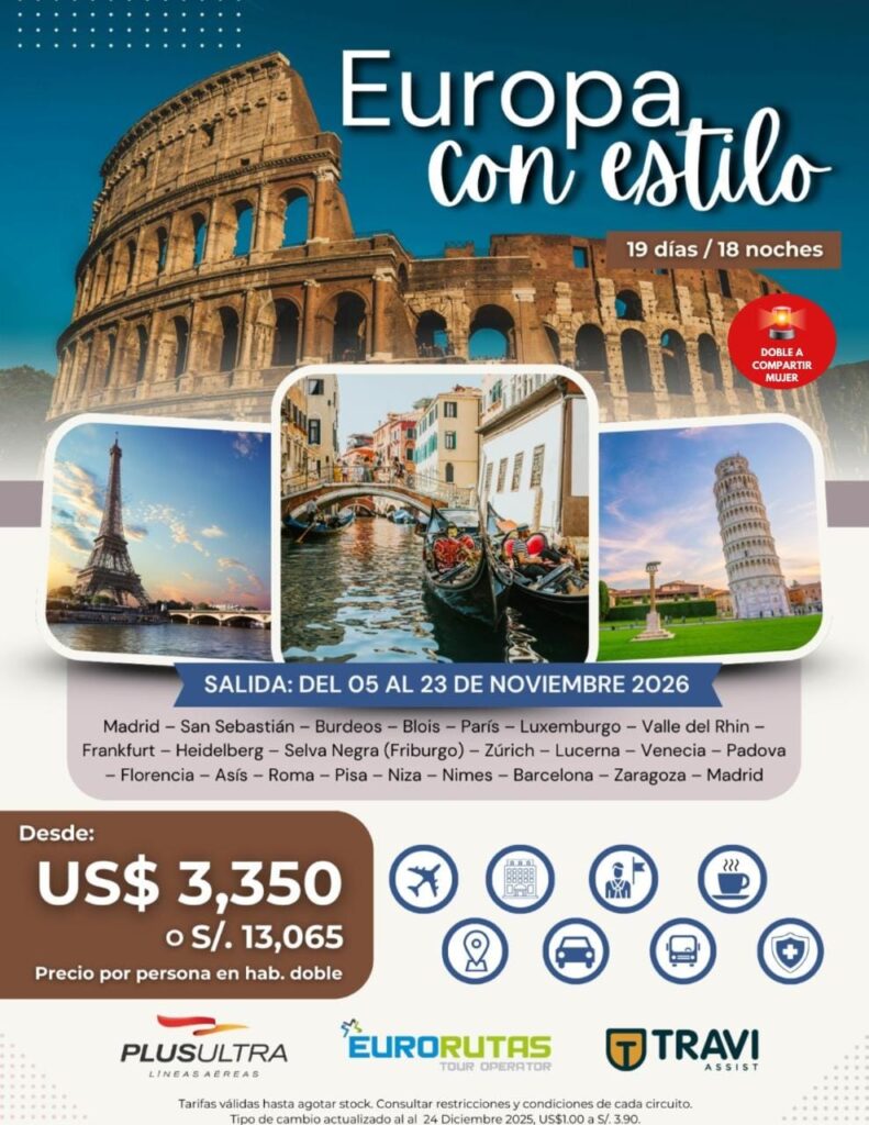 VIAJA ESTE 2026 POR EUROPA