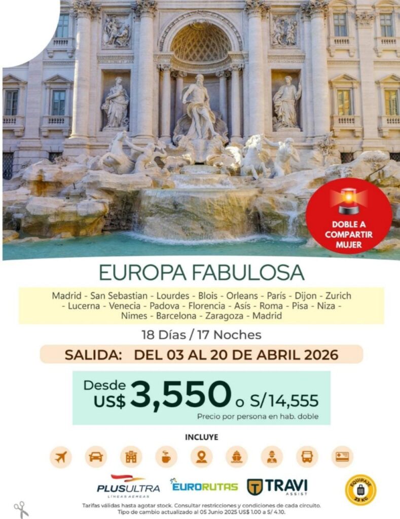 VIAJA ESTE 2026 POR EUROPA